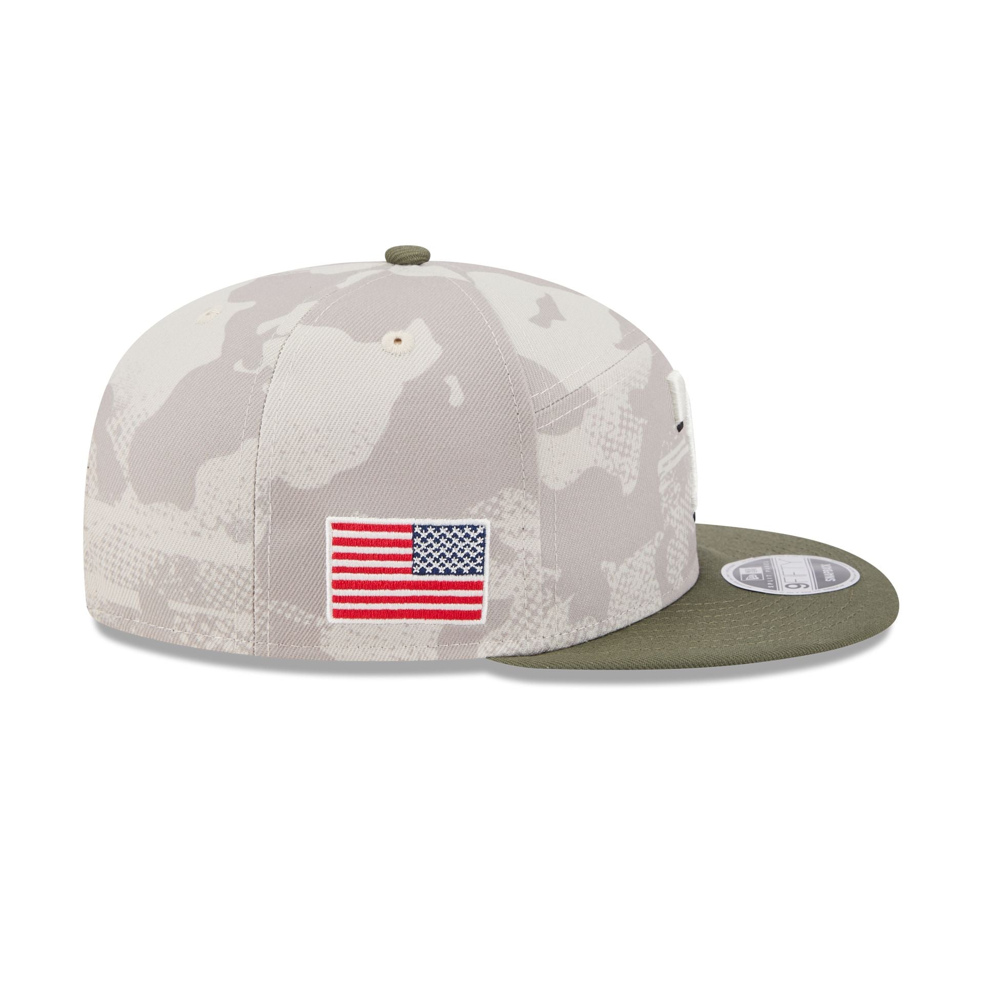 Texas Rangers Armed Forces Day 2025 9FIFTY Split Panel Snapback Hat