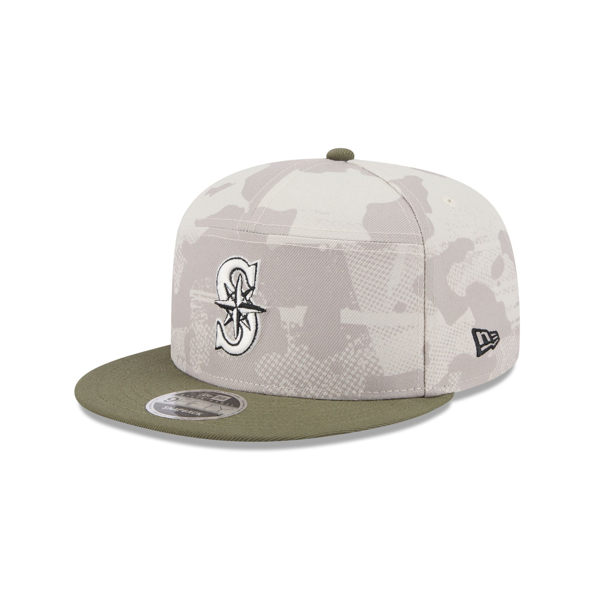 Seattle Mariners Armed Forces Day 2025 9FIFTY Split Panel Snapback Hat