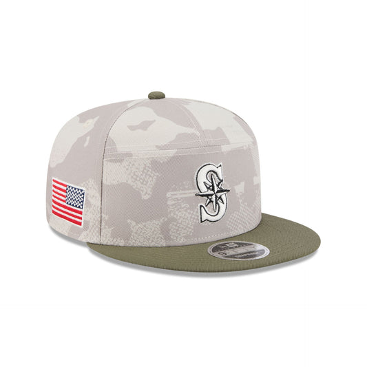 Seattle Mariners Armed Forces Day 2025 9FIFTY Split Panel Snapback Hat