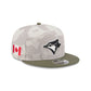 Toronto Blue Jays Armed Forces Day 2025 9FIFTY Split Panel Snapback Hat