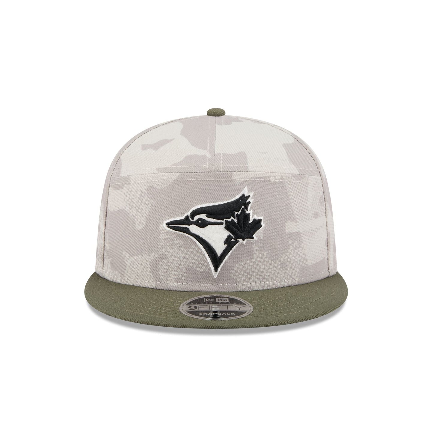 Toronto Blue Jays Armed Forces Day 2025 9FIFTY Split Panel Snapback Hat