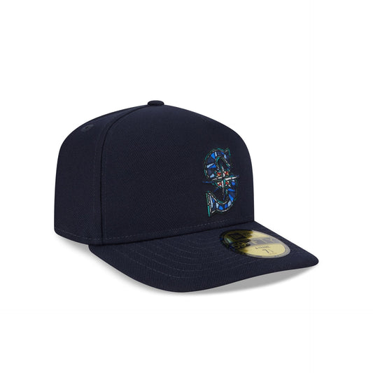 Seattle Mariners Stained Glass 59FIFTY A-Frame Fitted Hat