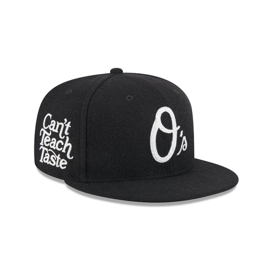 Baltimore Orioles Diet Starts Monday Can't Teach Taste Black 59FIFTY Fitted Hat