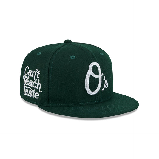 Baltimore Orioles Diet Starts Monday Can't Teach Taste Green 59FIFTY Fitted Hat
