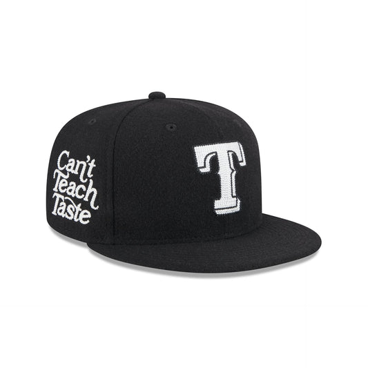 Texas Rangers Diet Starts Monday Can't Teach Taste Black 59FIFTY Fitted Hat