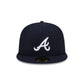 Atlanta Braves Floral Undervisor 59FIFTY Fitted Hat