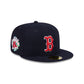 Boston Red Sox Floral Undervisor 59FIFTY Fitted Hat