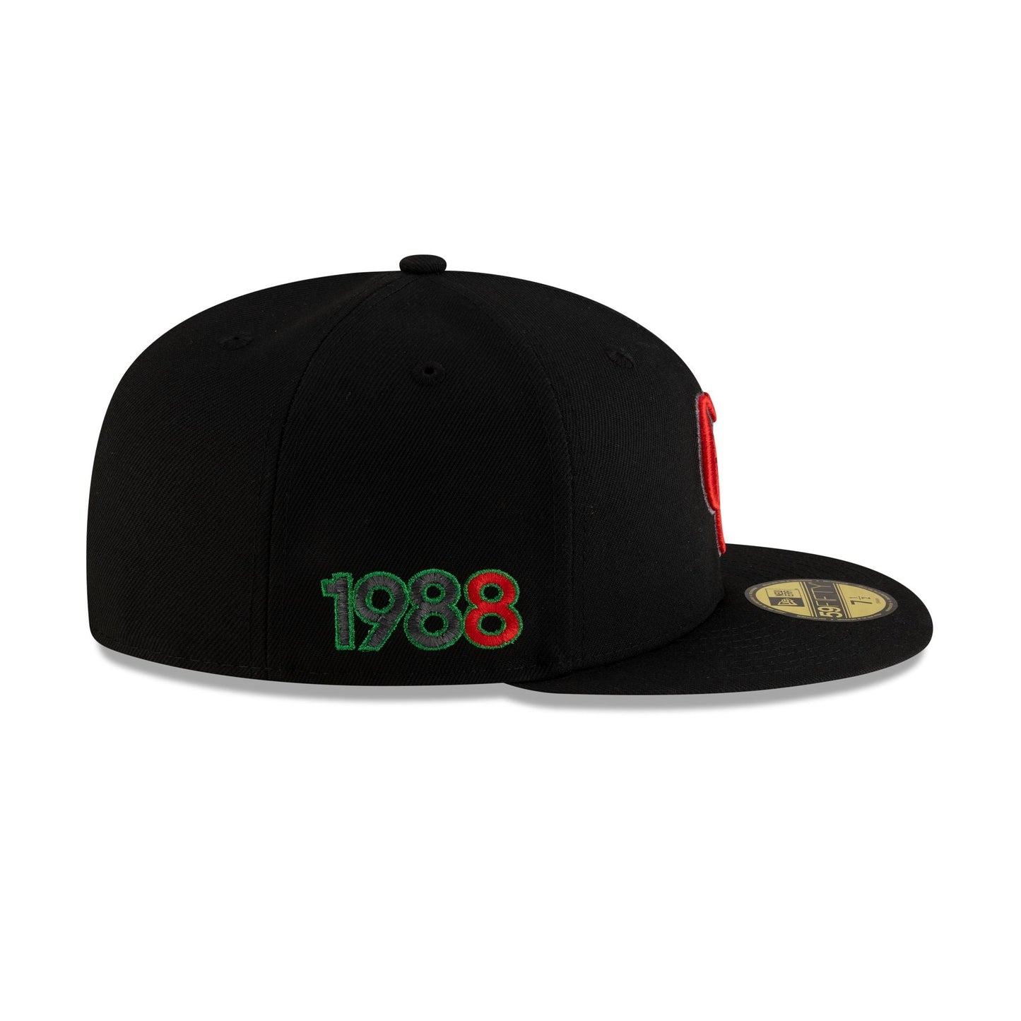 Clark Atlanta Panthers Black 59FIFTY Fitted Hat