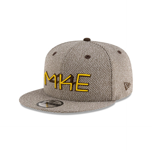 Tyler Herro x Milwaukee Brewers Heather Brown 9FIFTY Snapback Hat