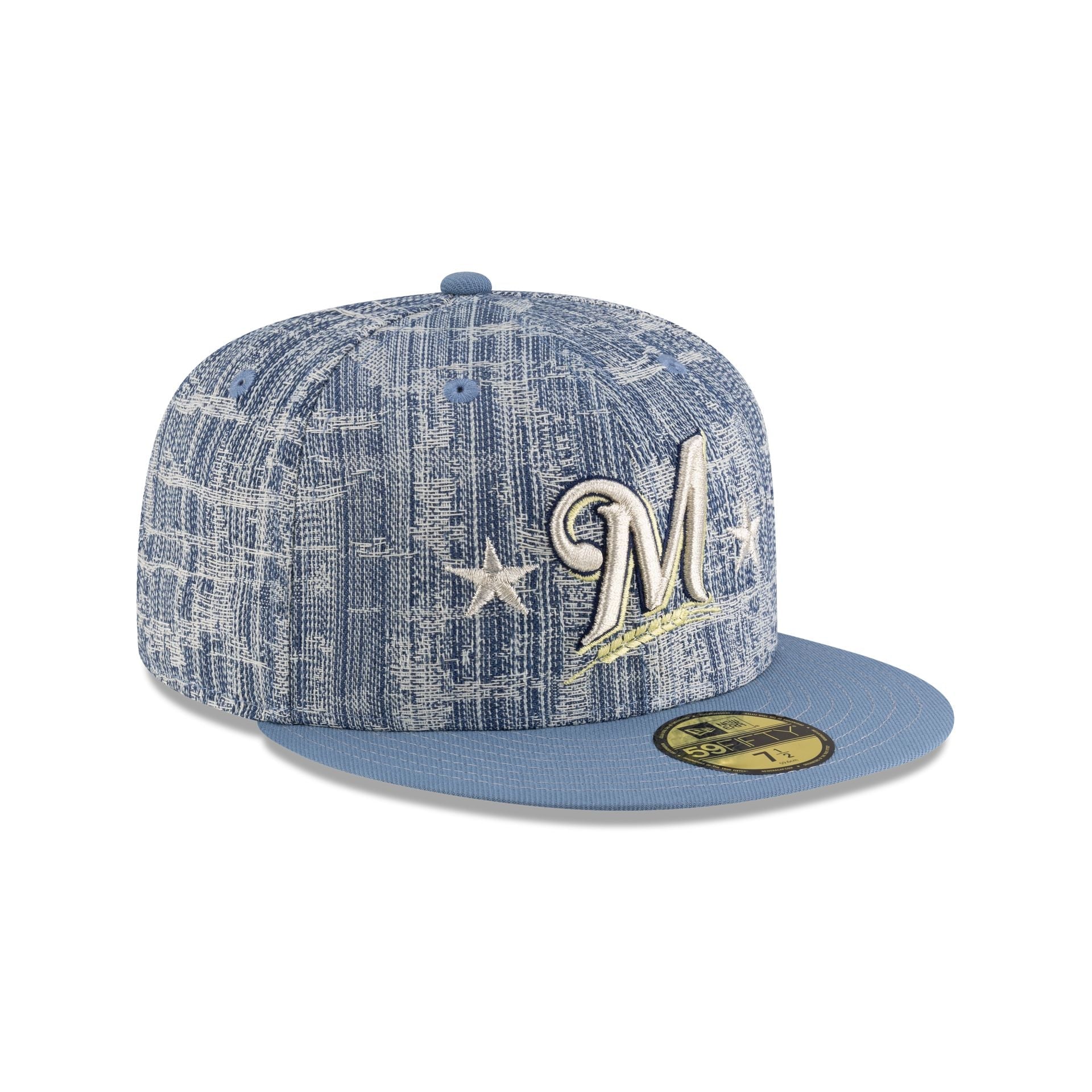 Tyler Herro x Milwaukee Brewers Distressed Denim 59FIFTY Fitted Hat
