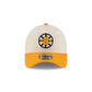 Boston Bruins Chrome White 9FORTY A-Frame Snapback Hat