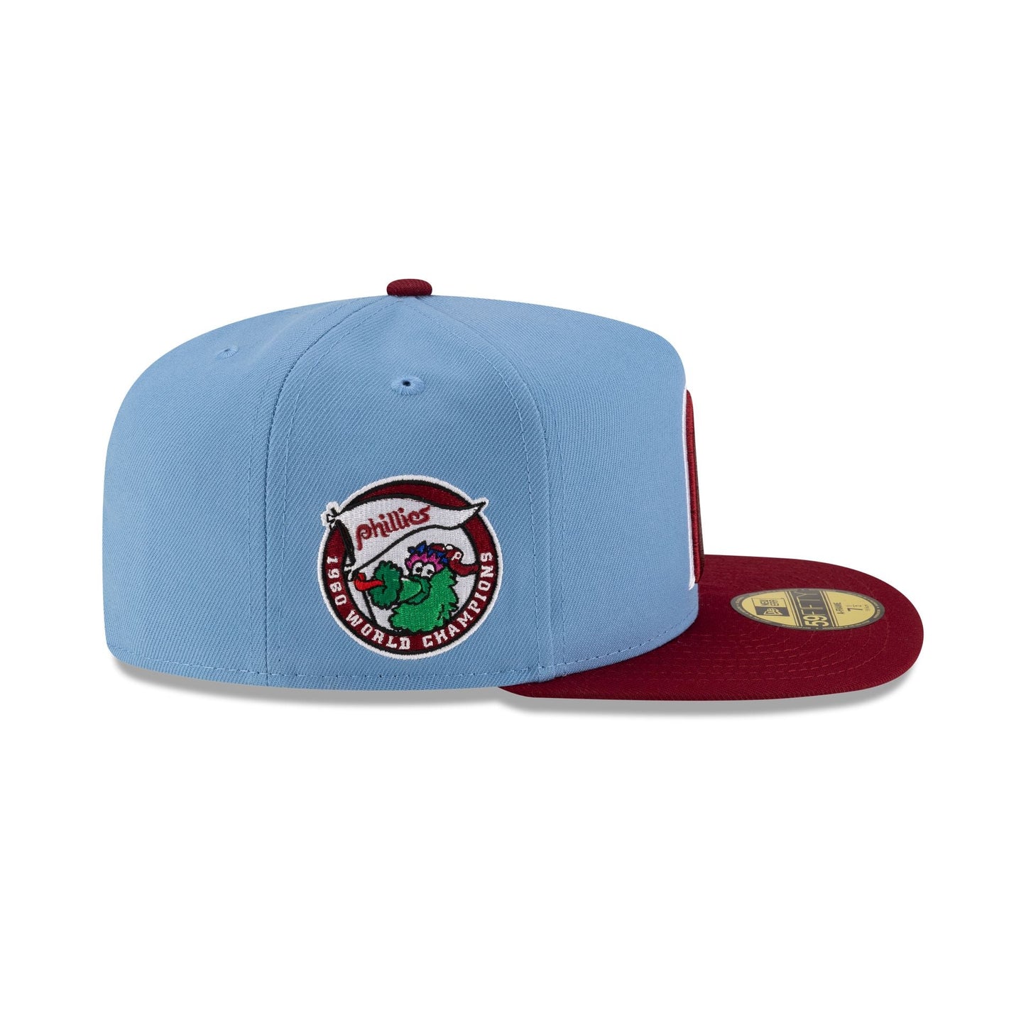 Just Caps Sky Blue Philadelphia Phillies 59FIFTY A-Frame Fitted Hat