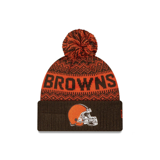 Cleveland Browns Wintry Kids Pom Knit