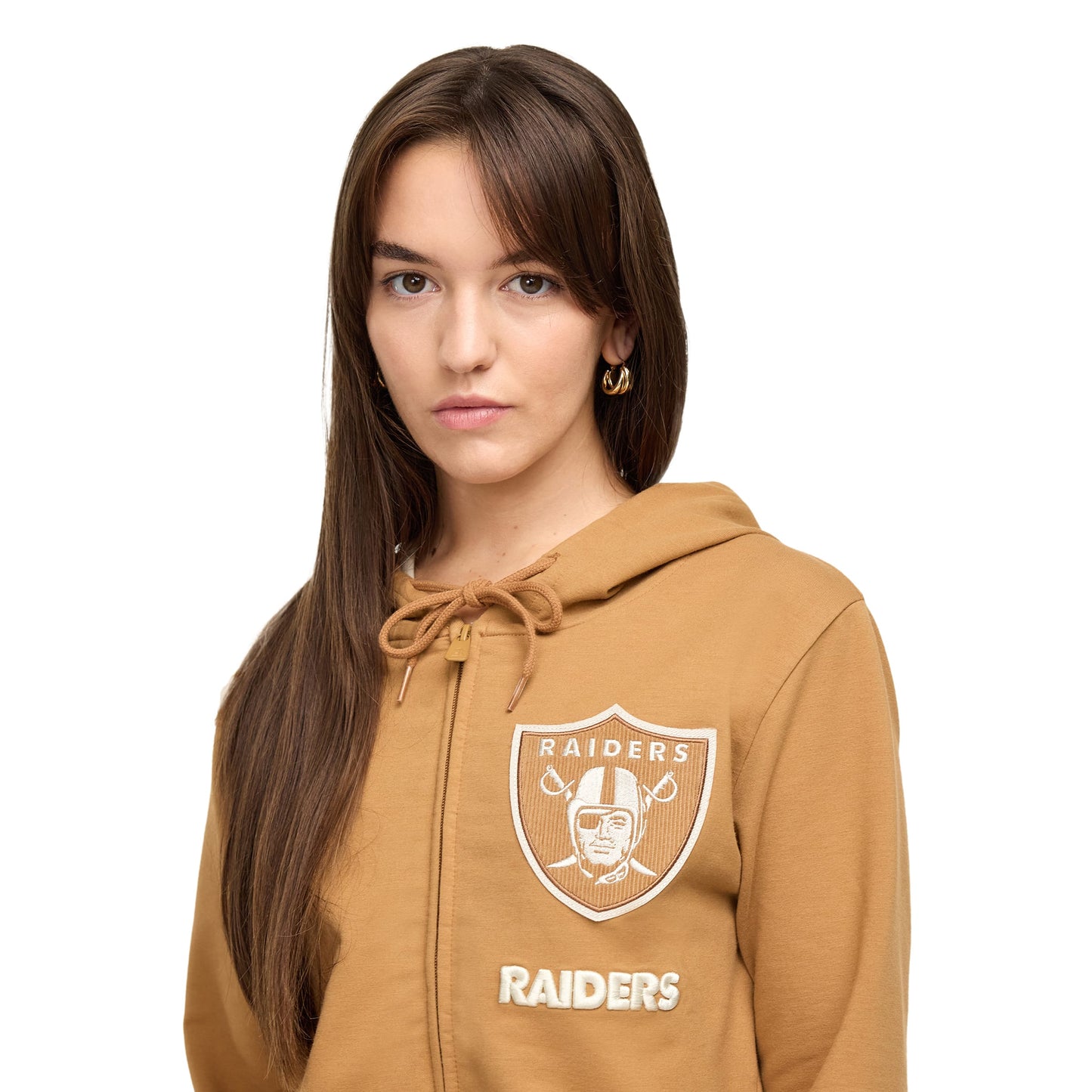 Buffalo Bills Light Bronze Logo Select Women's Full-Zip Hoodie